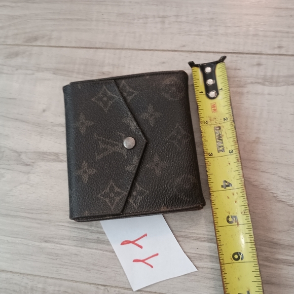 Louis Vuitton W Hook Wallet Monogram Beige Monogram Canvas Authentic - Picture 13 of 14